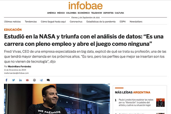 Fredi Vivas entrevista Infobae